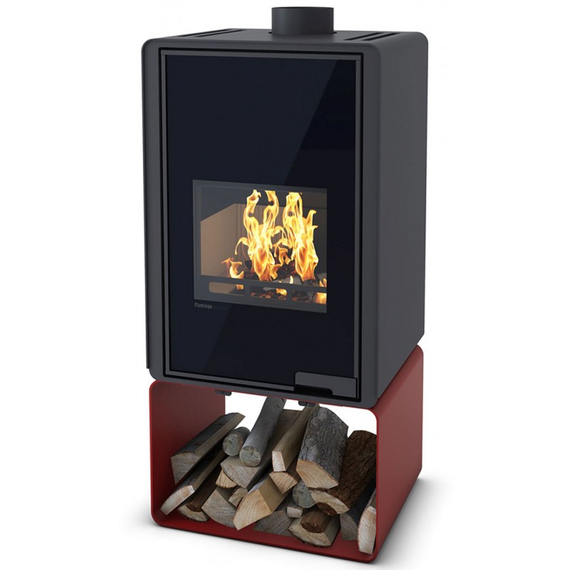 HS FLAMINGO DELUXE ® PENTAI Krbová kamna 9kW, červená HSF42-021 HS FLAMINGO DELUXE ® PENTAI Krbová kamna 9kW, červená HSF42-021