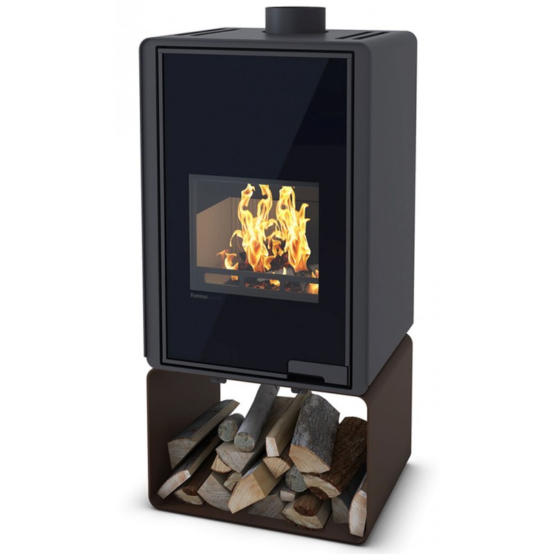 HS FLAMINGO DELUXE ® PENTAI Krbová kamna 9kW, hnědá/sametová HSF42-022