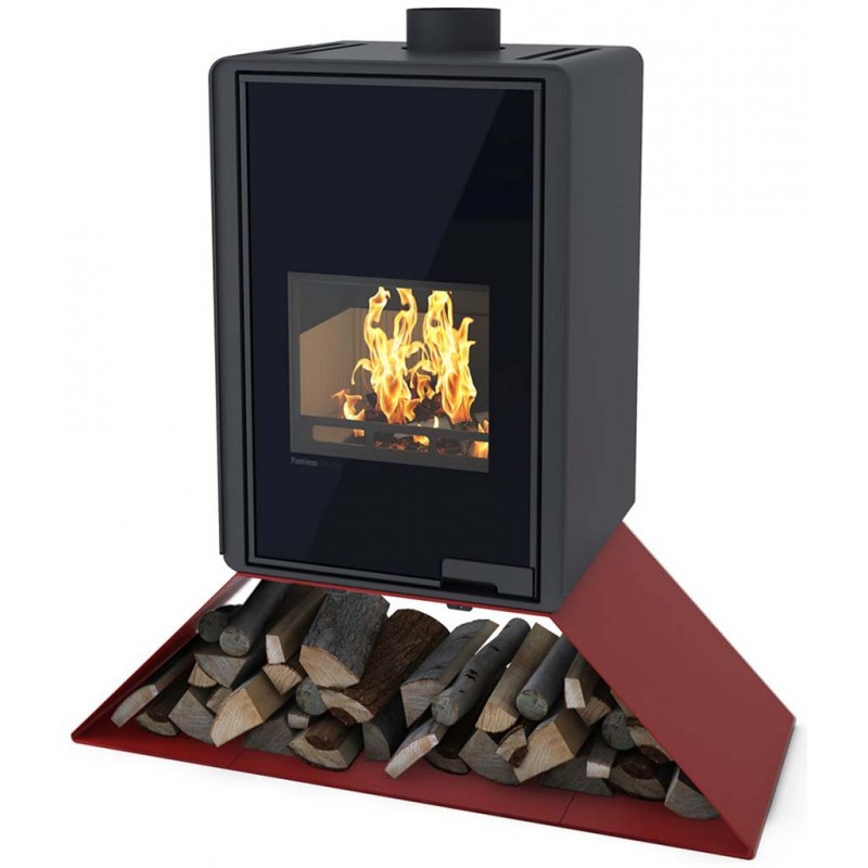 HS FLAMINGO DELUXE ® SENAI Krbová kamna 9kW, červená HSF42-033