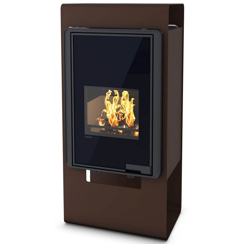 HS FLAMINGO DELUXE ® SINGA Krbová kamna 9kW, hnědá/sametová HSF42-040 HS FLAMINGO DELUXE ® SINGA Krbová kamna 9kW, hnědá/sametová HSF42-040