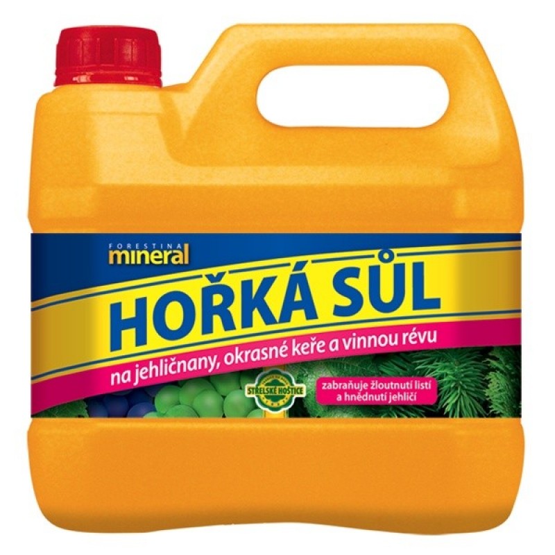 MINERAL Hořká sůl tekutá proti žloutnutí listí a jehličí 3l MINERAL Hořká sůl tekutá proti žloutnutí listí a jehličí 3l