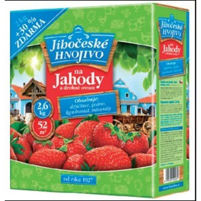 Jihočeské hnojivo na jahody a drobné ovoce 2,6kg, 1205025 Jihočeské hnojivo na jahody a drobné ovoce 2,6kg, 1205025