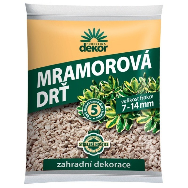 FORESTINA Dekor Mramorová drť 20l, 7-14mm, zahradní dekorace 1131009