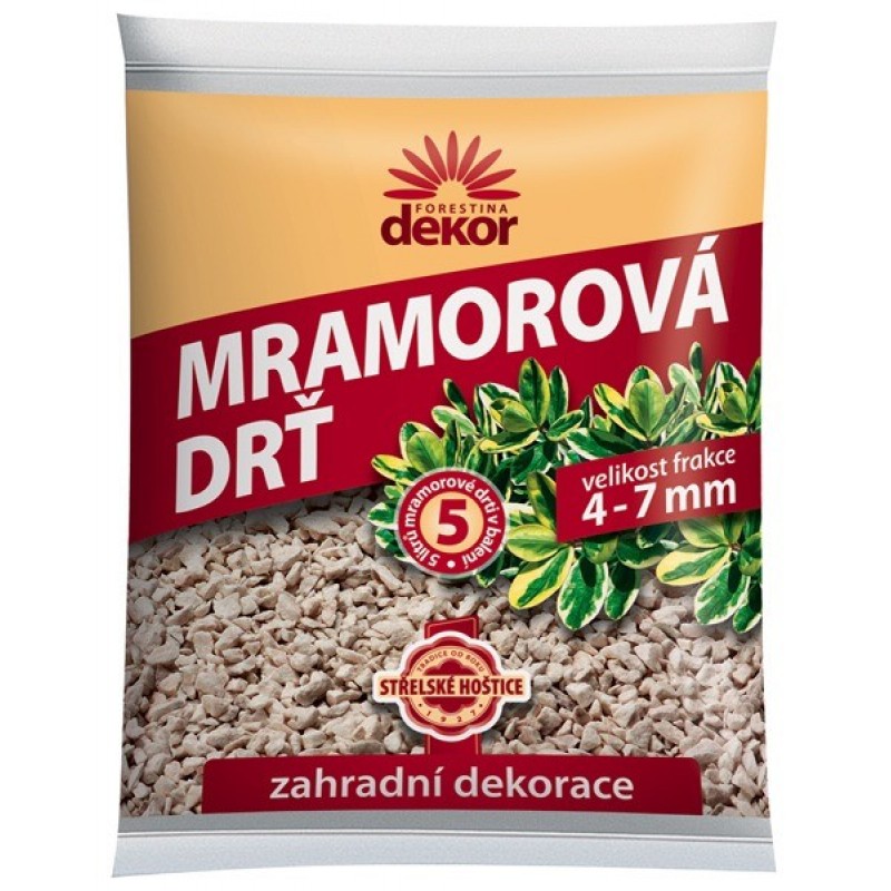 FORESTINA Dekor Mramorová drť 20l, 4-7mm, zahradní dekorace 1131010