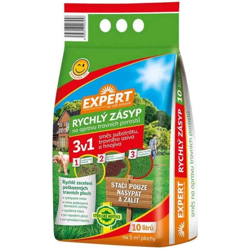 FORESTINA EXPERT Rychlý zásyp na opravu travních porostů 3v1 10 l FORESTINA EXPERT Rychlý zásyp na opravu travních porostů 3v1 10 l