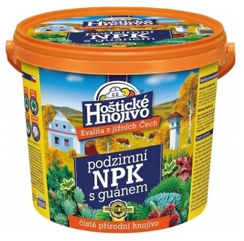 FORESTINA Hoštické podzimní NPK hnojivo s guánem 4,5 kg kbelík