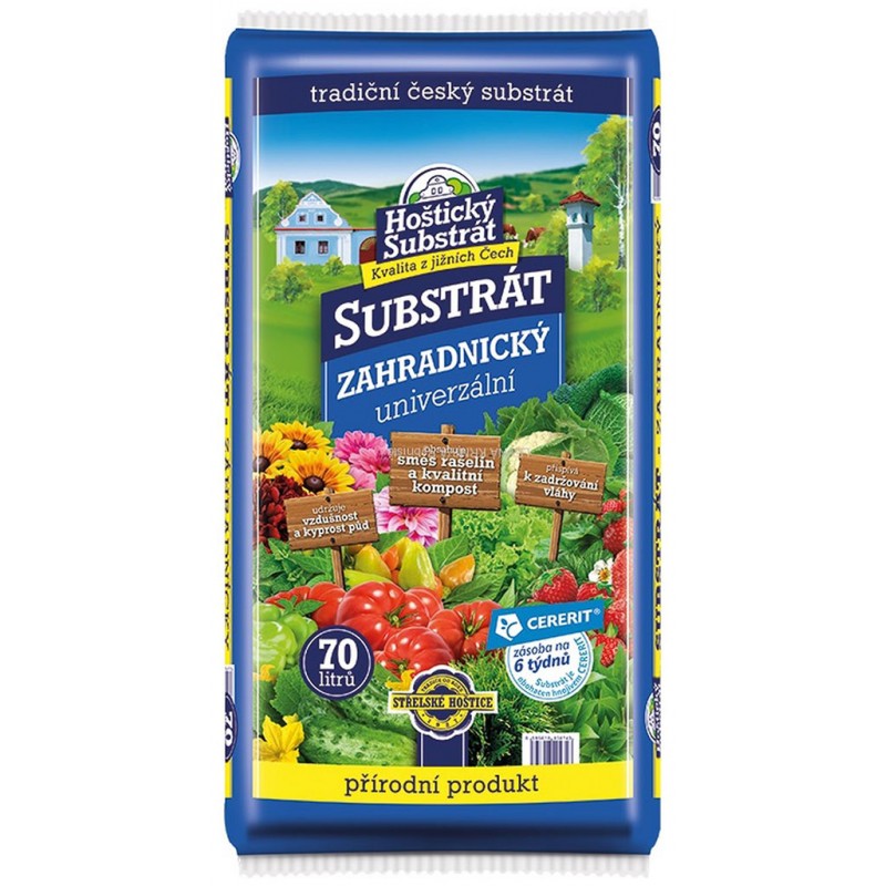 Hoštický substrát - Zahradnický 70l univerzální Hoštický substrát - Zahradnický 70l univerzální
