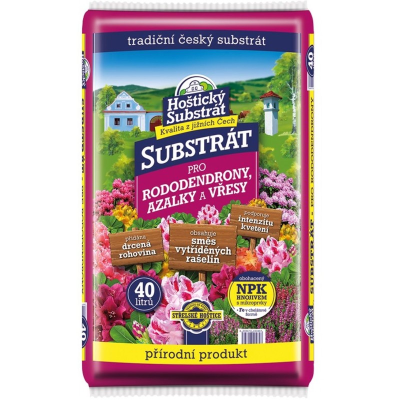 Hoštický substrát pro rododendrony, azalky a vřesy 40l