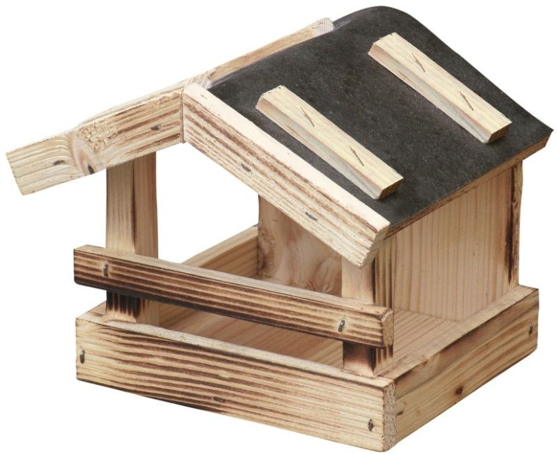 KRMÍTKO Krmítko dřevěné č. 4, 24x19x19 cm, přírodní