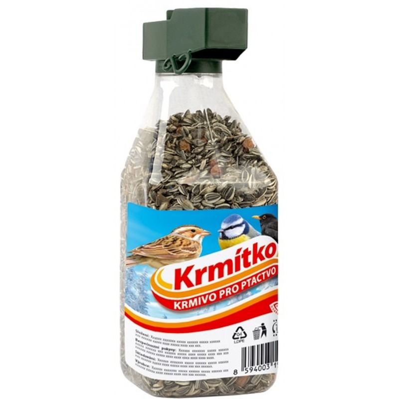 KRMÍTKO Závěsné krmítko s náplní 500 g