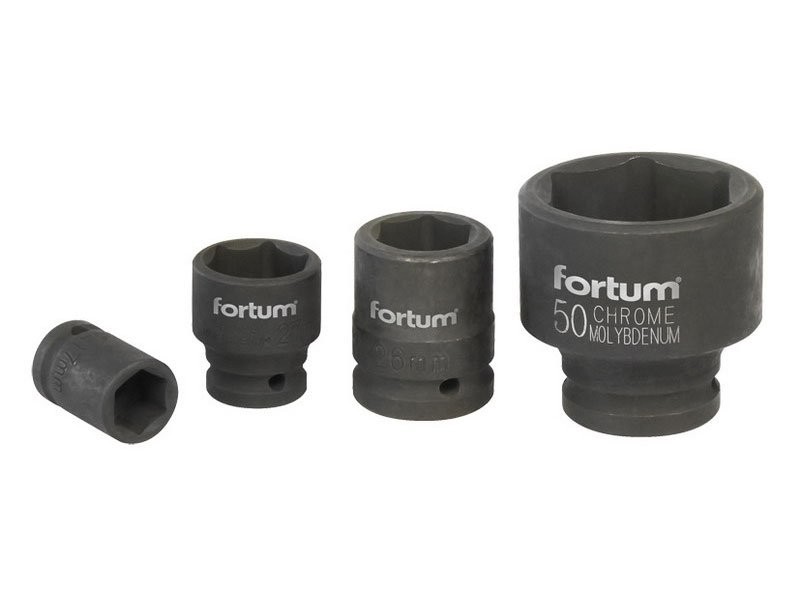 FORTUM hlavice nástrčná rázová, 3/4“, 19mm, L 52mm 4703019 FORTUM hlavice nástrčná rázová, 3/4“, 19mm, L 52mm 4703019