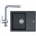 Franke SET G95 (dřez BFG 611-62 grafit+baterie Samoa) 114.0438.967
