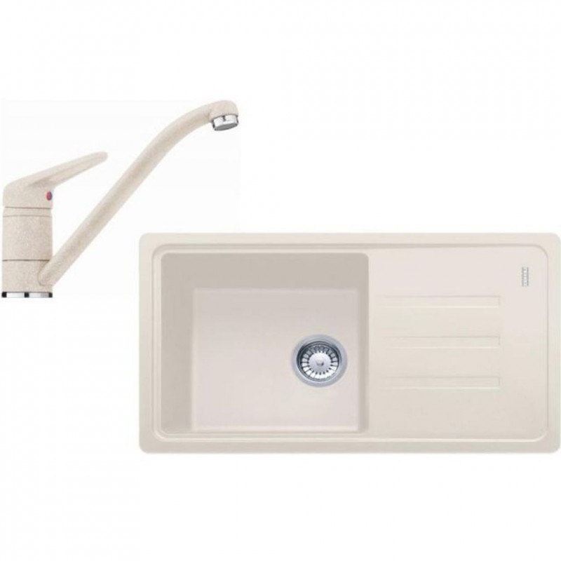 Franke SET G121 (dřez BSG 611-78/39 vanilka+baterie FC 9541 vanilka) 114.0441.178