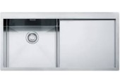BAZAR Franke Planar PPX 211/611 /2 TL, 1000x512 mm, nerezový dřez pravý + sifon 127.0203.464 POŠKOZENÝ!!!