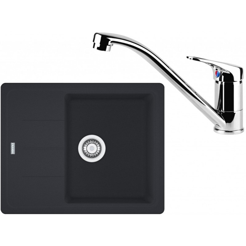 Franke SET G65 granitový dřez BFG 611-62 onyx + baterie FC 1839 chrom 114.0365.134