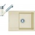 Franke SET G70 granitový dřez MRG 611-62 vanilka+baterie FC 7486 vanilka 114.0365.259