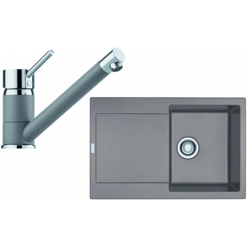Franke SET G71 granitový dřez MRG 611 šedý kámen+baterie FC 7477 šedý kámen 114.0365.276 Franke SET G71 granitový dřez MRG 611 šedý kámen+baterie FC 7477 šedý kámen 114.0365.276
