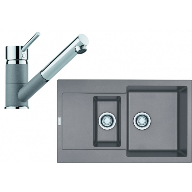 Franke SET G74 granitový dřez MRG 651-78 šedý kámen+baterie FG 7486 šedý kámen 114.0365.407 Franke SET G74 granitový dřez MRG 651-78 šedý kámen+baterie FG 7486 šedý kámen 114.0365.407