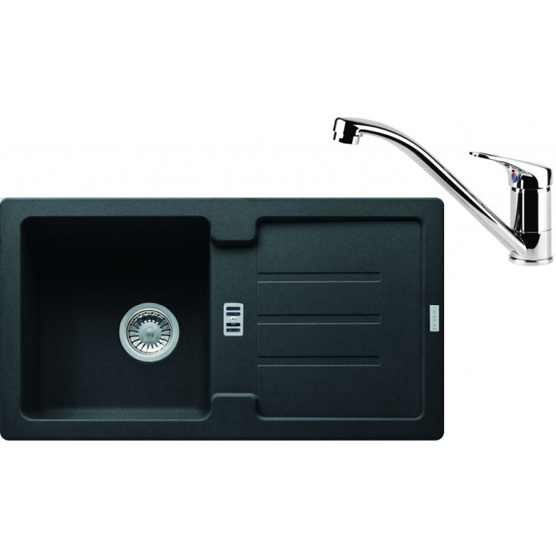 Franke SET G81 granitový dřez STG 614-78 onyx + baterie FC 1839 chrom 114.0365.736