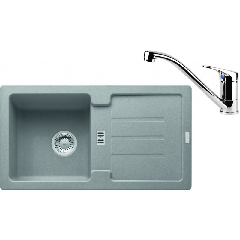 Franke SET G81 granitový dřez STG 614-78 šedý kámen + baterie FC 1839 chrom 114.0365.740