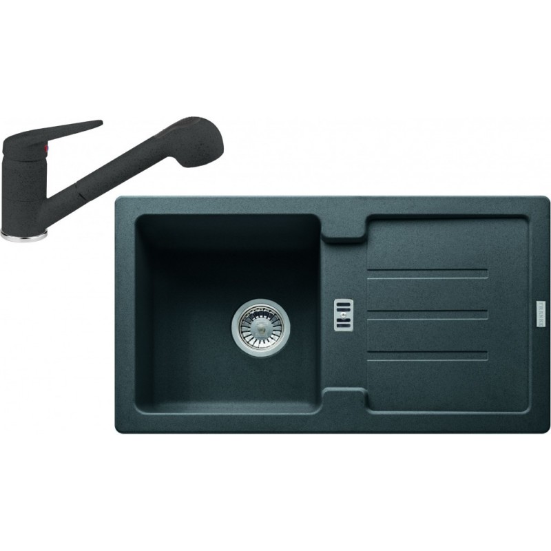 Franke SET G90 granitový dřez STG 614-78 grafit + baterie FC 9547 grafit 114.0366.009