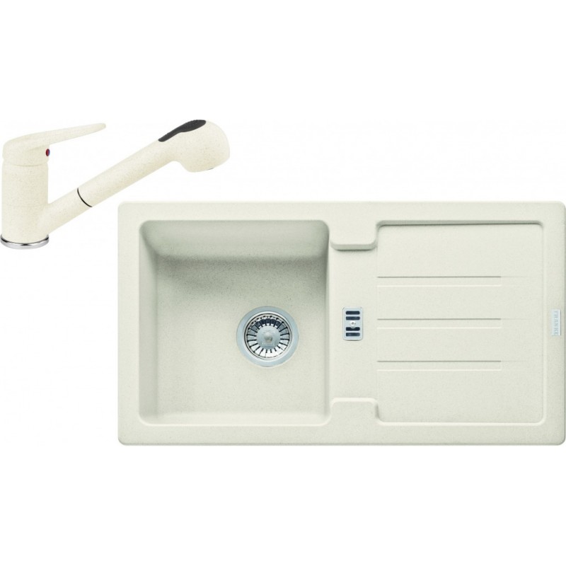 Franke SET G90 granitový dřez STG 614-78 vanilka + baterie FC 9547 vanilka 114.0366.027