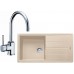 Franke SET G134 granitový dřez BFG 611 pískový melír + baterie FC 650.031 chrom