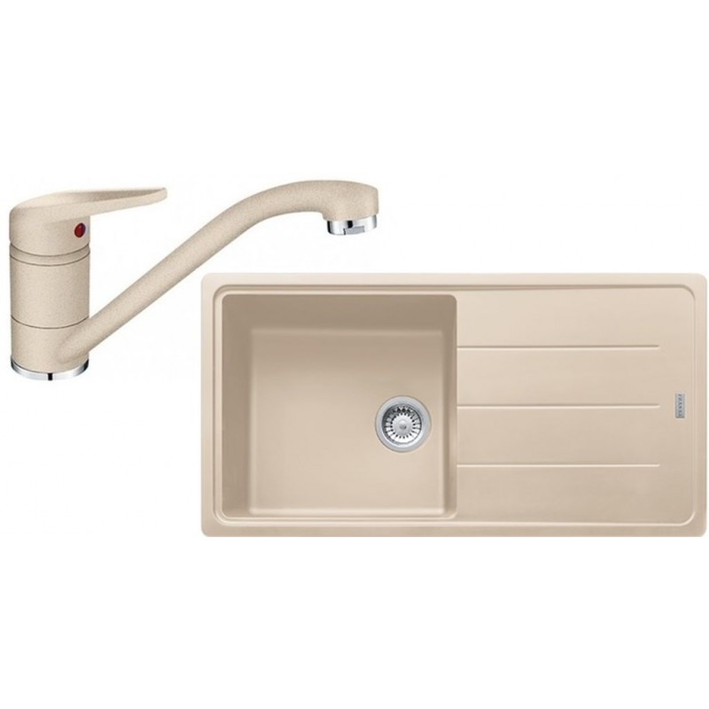Franke SET G137 granitový dřez BFG 611 pískový melír + baterie FC 9541.085 pískový melír