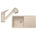 Franke SET G138 granitový dřez BFG 611 pískový melír + baterie FC 9547.085 pískový melír