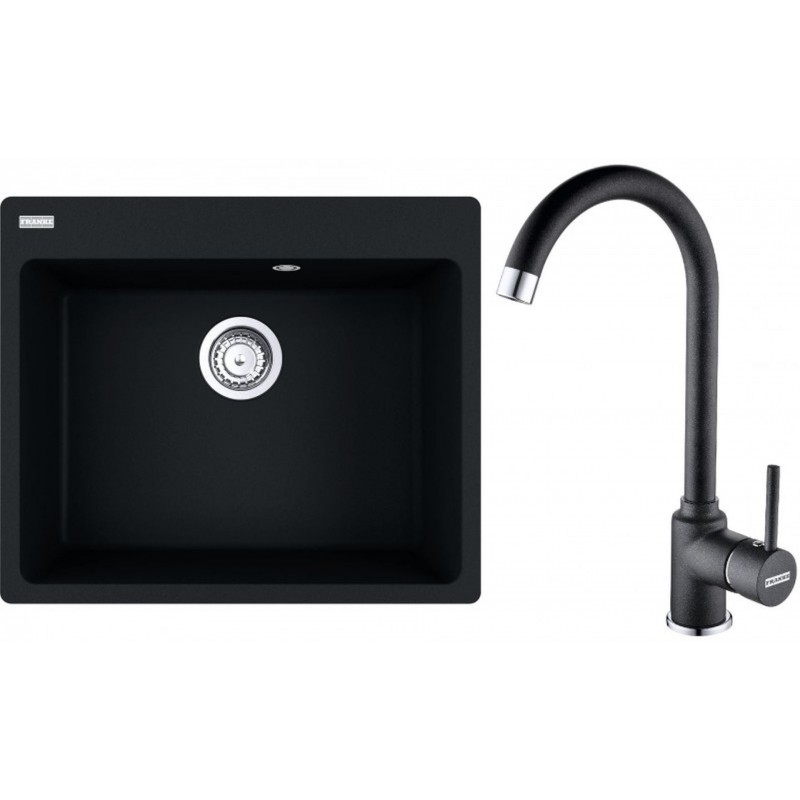 Franke SET G239O (dřez CNG 610-54 + baterie FP 9000) onyx 114.0650.738