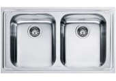 BAZAR Franke Logica LLX 620, 790x500 mm, nerezový dvoudřez 101.0199.870 POŠKOZENÉ!!!