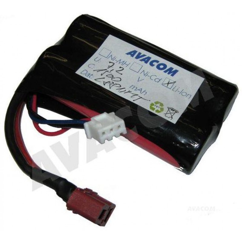 Baterie Avacom pro RC auto SDL Li-ion 7.2V 2000mAh Sanyo, konektor T-Dean 5538001