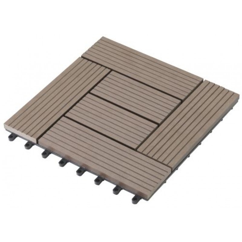 G21 WPC dlaždice Palmyra indický teak 2,3x30x30 cm 6391004