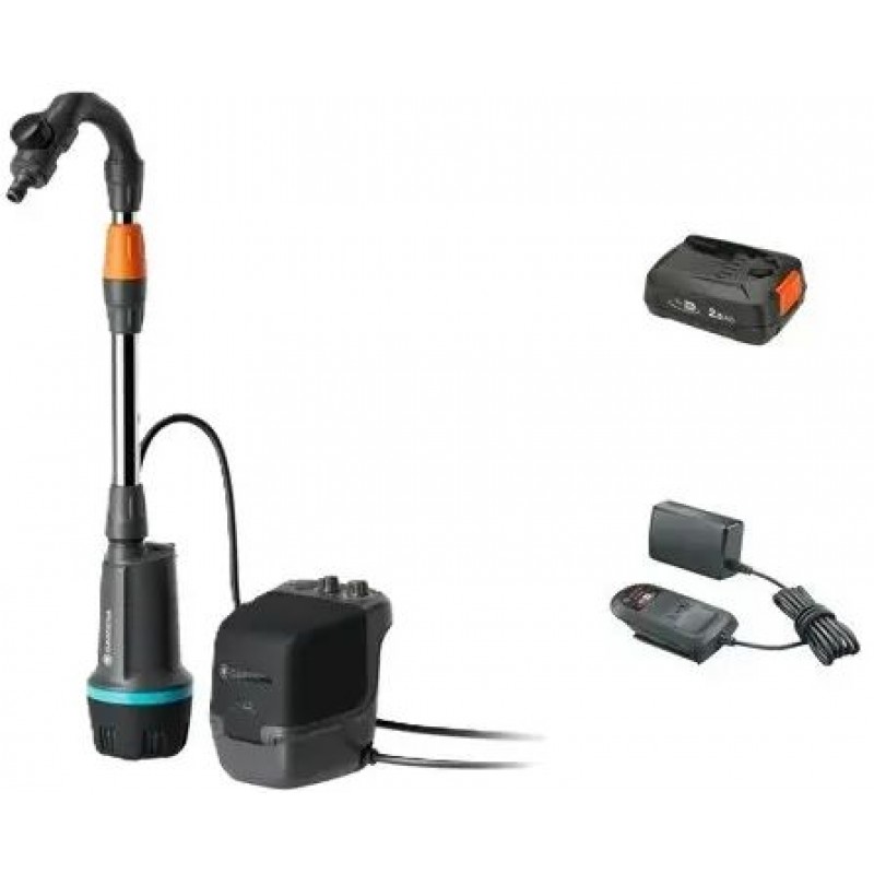 Gardena 2400 ComfAuto 18V P4A Aku čerpadlo do sudu (1x 2,5Ah) 14605-20 Gardena 2400 ComfAuto 18V P4A Aku čerpadlo do sudu (1x 2,5Ah) 14605-20