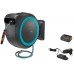 GARDENA PowerRoll XL Nástěnný box na hadici, 35m – set, (1x2,5Ah/18V) tyrkysový, 18640-20