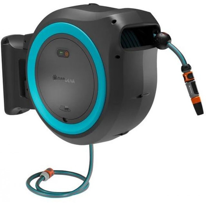 Gardena PowerRoll XXL Nástěnný box na hadici – bez aku. 40 m, tyrkysový, 18645-55