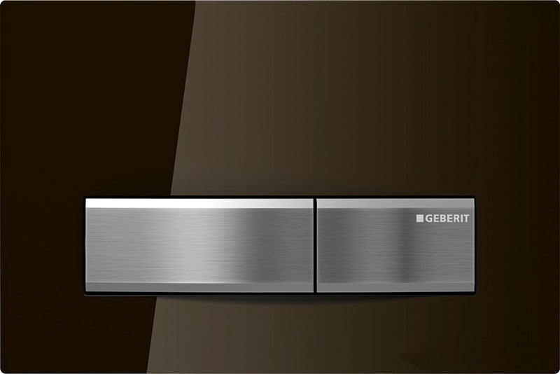GEBERIT - ovládací tlačítko SIGMA 50 hnědé sklo 115.788.SQ.5