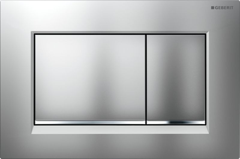 Geberit Sigma30 Ovládací tlačítko, pochromovaná matná, pochromovaný lesklý 115.883.KN.1