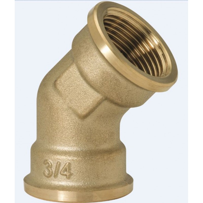 GEBO koleno 45° 3/4" F x F mosaz 120-5BR GEBO koleno 45° 3/4" F x F mosaz 120-5BR