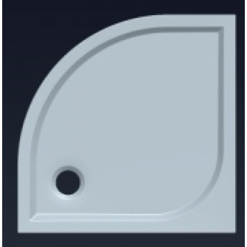 GELCO Q9 Semi 90 čtvrtkruhová sprchová vanička 90x90 HQ559R