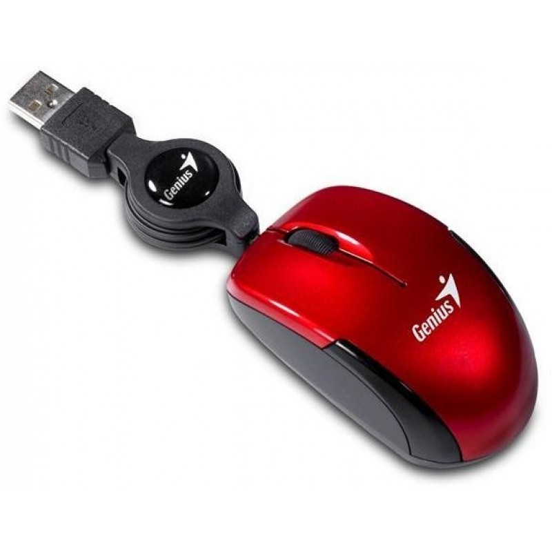 GENIUS Myš Micro Traveler - červená