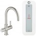 GROHE Red Duo páková dřezová baterie a combi-boiler (8 l), Supersteel 30079DC0