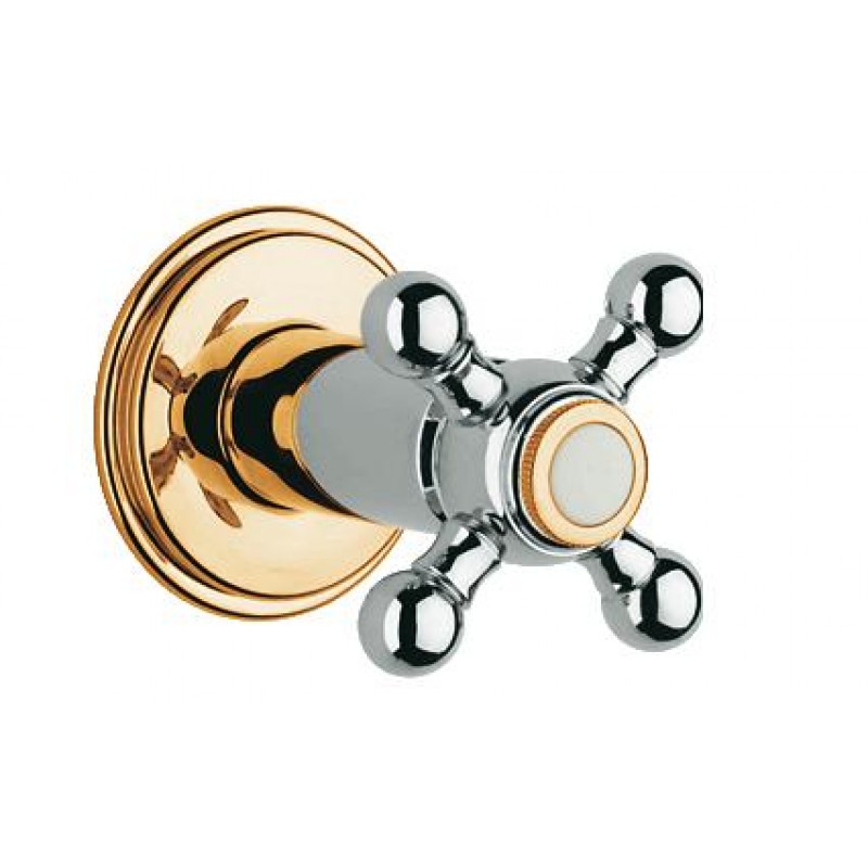 GROHE Sinfonia čtyřcestný ventil, chrom/zlato 29010IG0