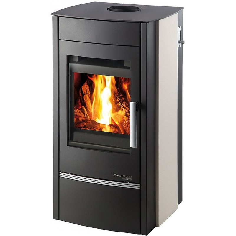 HAAS+SOHN Kalix krbová kamna, černá, boky bílá 0435016500000