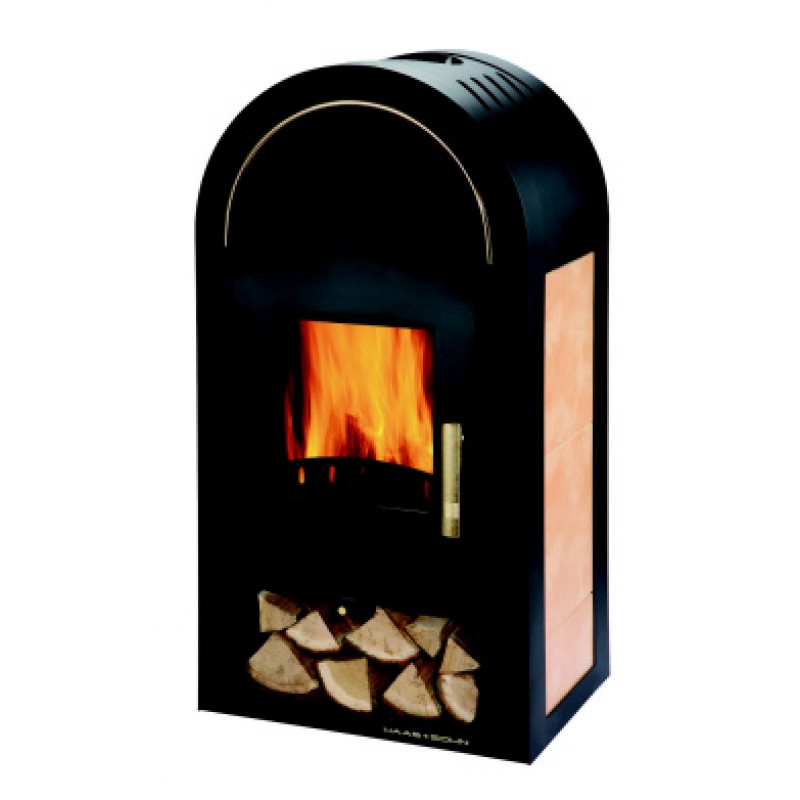 HAAS+SOHN krbová kamna Grand Max Plus II černá, béžová dlažba 0433117100000 HAAS+SOHN krbová kamna Grand Max Plus II černá, béžová dlažba 0433117100000