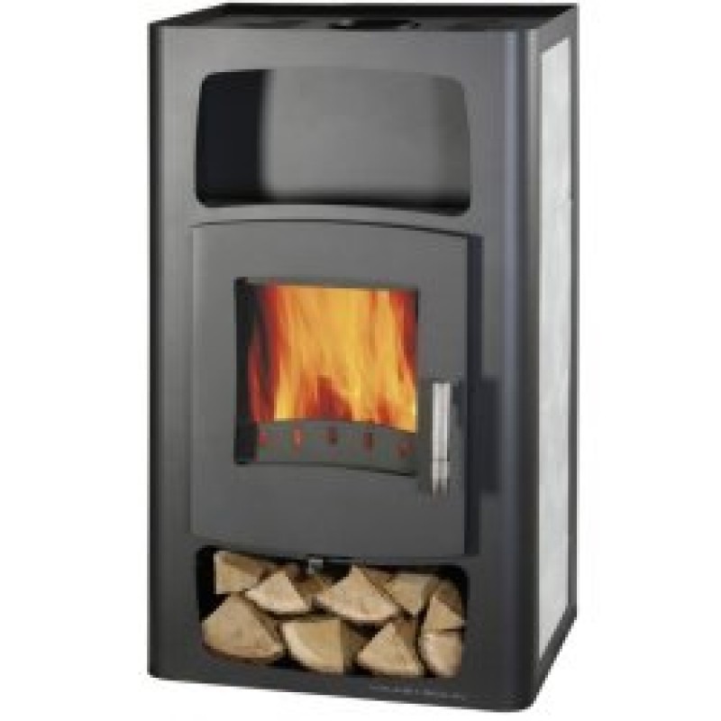 HAAS+SOHN krbová kamna Kalmar II antracit, šedá dlažba 0433217110000