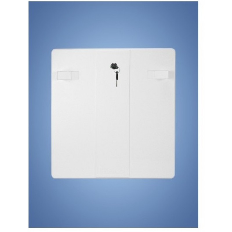 HACO revizní dvířka se zámkem RD 400x400 ZS plast, šedá 0114