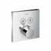 Hansgrohe Shower Select Termostat pod omítku pro 2 spotřebiče, chrom 15763000