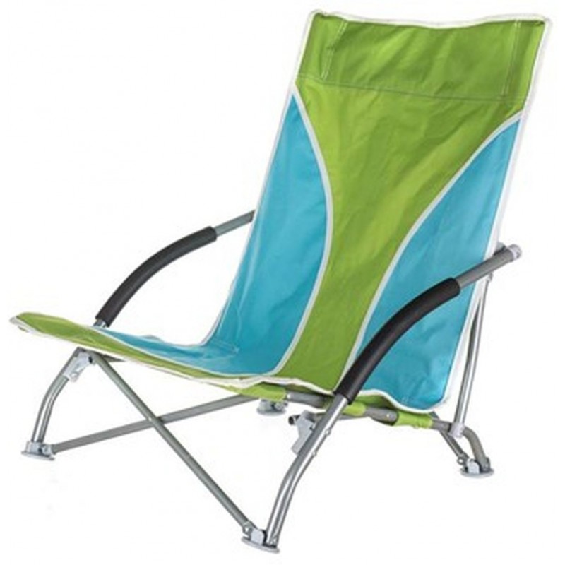 HAPPY GREEN Discovery Křeslo kempingové, zelená/modrá 502069
