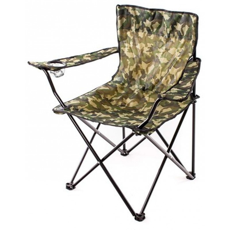 HAPPY GREEN Rybářské křesílko, maskáčový design 50CJF5001CA